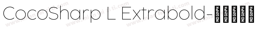 CocoSharp L Extrabold字体转换